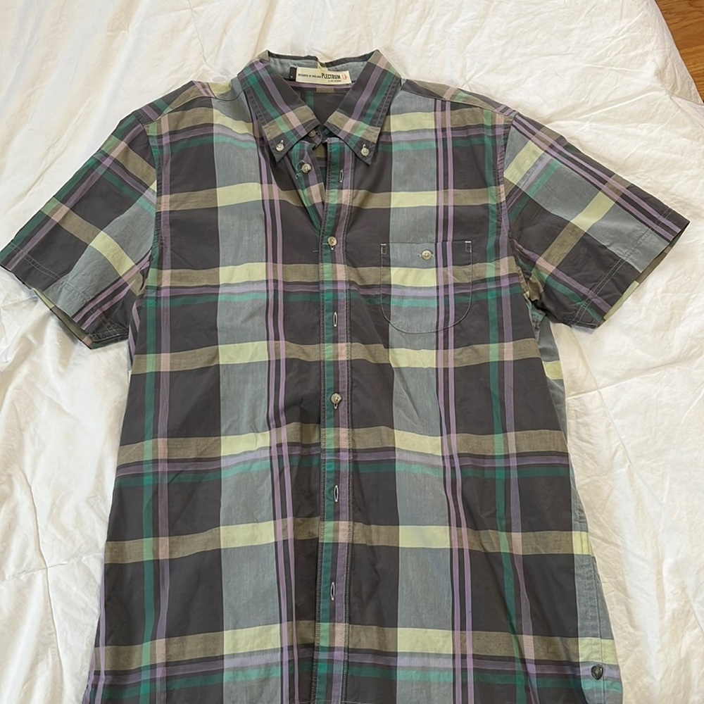 plaid ben sherman button down